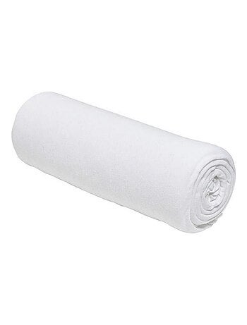 Drap housse jerey uni craie 90 x 190 x 25 cm - TODAY