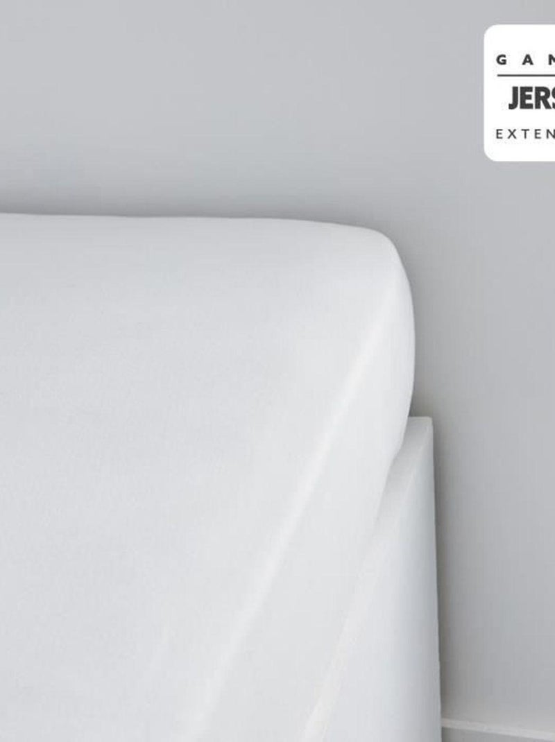 Drap housse jerey uni craie 90 x 190 x 25 cm - TODAY Multicolore - Kiabi