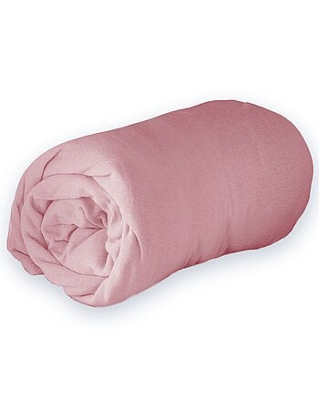 Drap housse Jersey - rose dragée 90 x 190 cm