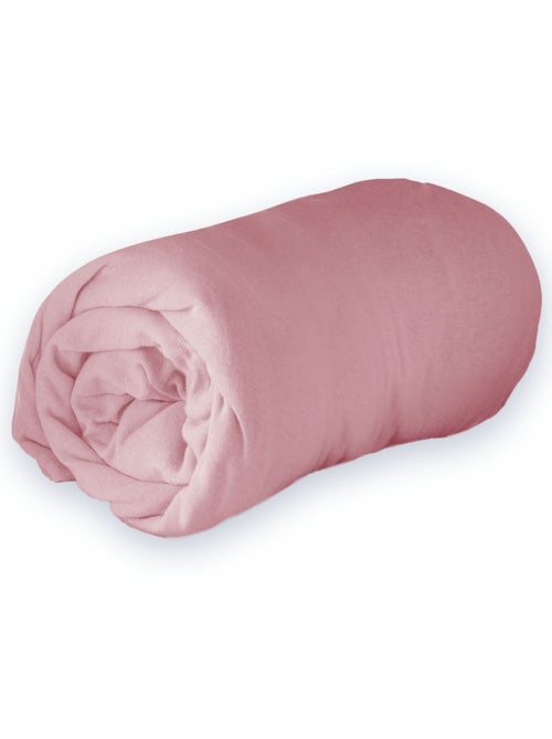 Drap housse Jersey - rose dragée  90 x 190 cm - Kiabi