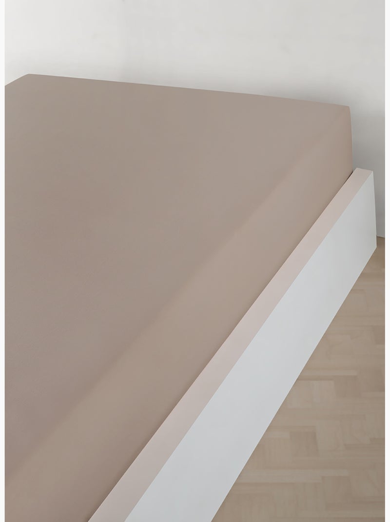 Drap housse jersey 100% coton Beige clair - Kiabi