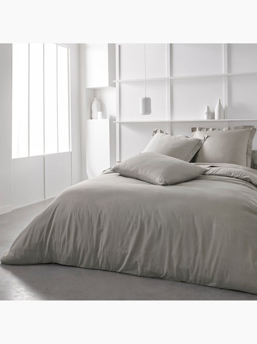 Drap housse Jersey 2 personnes uni ESSENTIAL - Kiabi