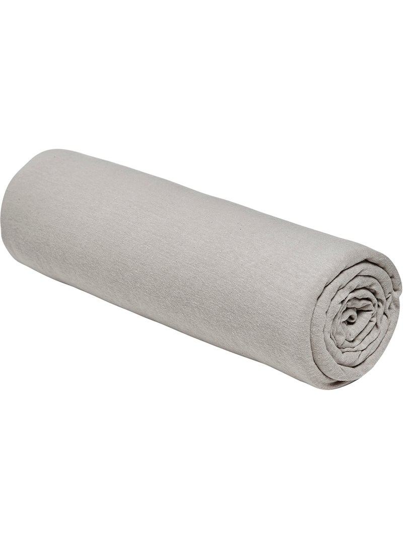 Drap housse Jersey 2 personnes uni ESSENTIAL Beige - Kiabi