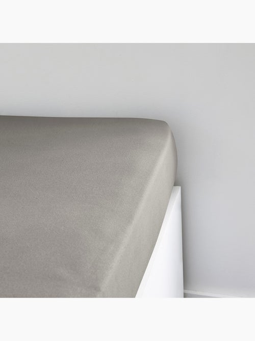 Drap housse Jersey 2 personnes uni ESSENTIAL - Kiabi
