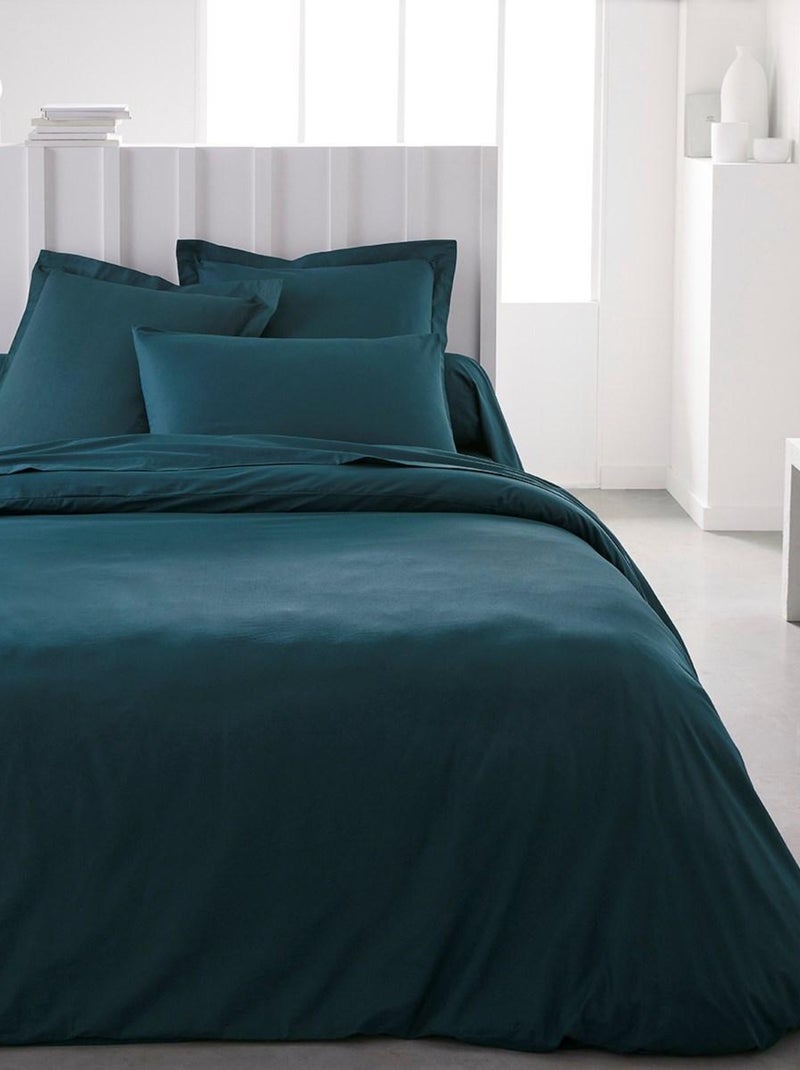 Drap housse Jersey 2 personnes uni ESSENTIAL Bleu - Kiabi