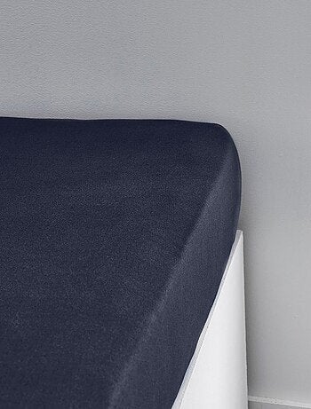 Drap housse Jersey 2 personnes uni ESSENTIAL