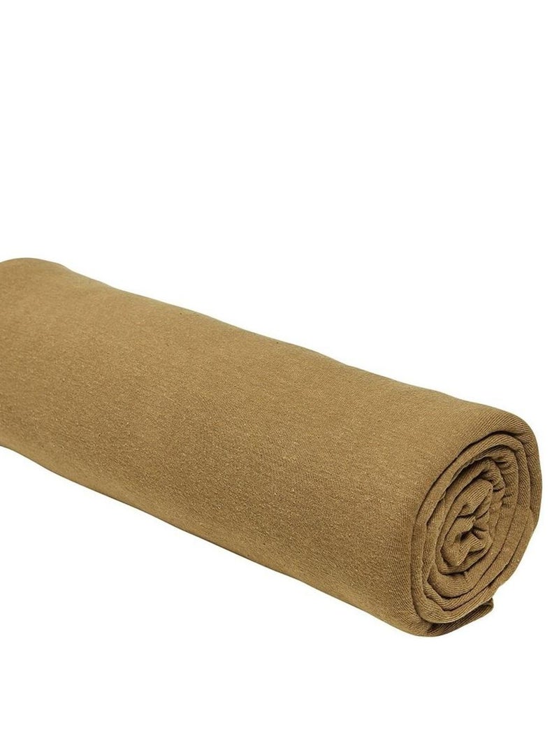 Drap housse Jersey 2 personnes uni ESSENTIAL Bronze - Kiabi