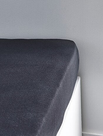 Drap housse Jersey 2 personnes uni ESSENTIAL