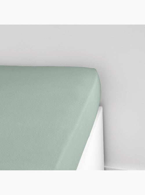 Drap housse Jersey 2 personnes uni ESSENTIAL - Kiabi