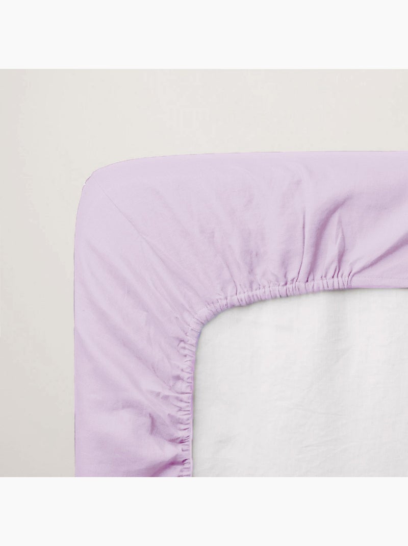 Drap-housse jersey bébé 100% coton Rose - Kiabi