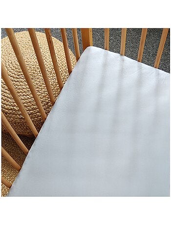 Drap housse Jersey coton 60x120cm Rose