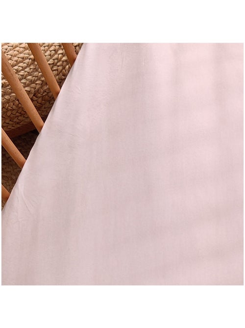 Drap housse Jersey coton 60x120cm Rose - Kiabi
