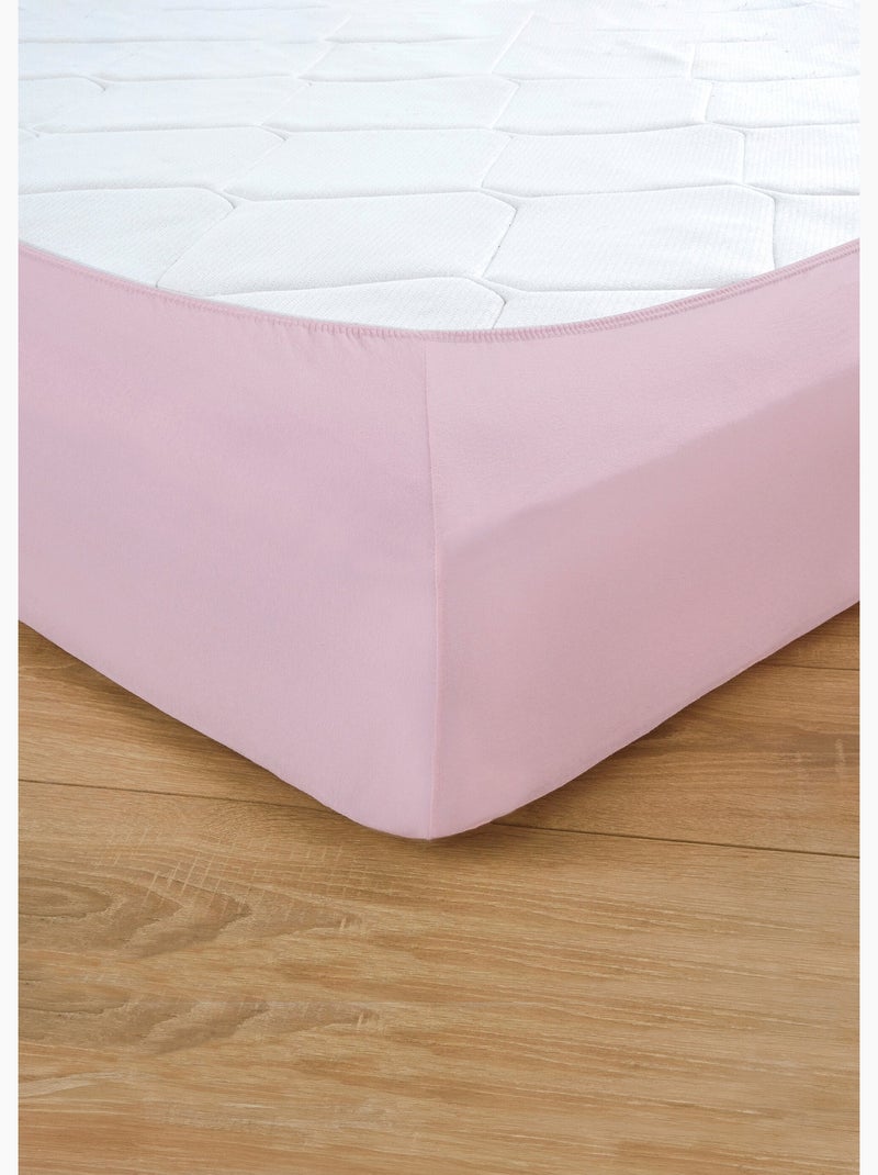 Drap housse jersey coton uni - lot de 2 - Afibel Blanc Rose - Kiabi