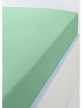 Drap housse jersey coton uni - lot de 2 - Afibel