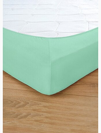 Drap housse jersey coton uni - lot de 2 - Afibel
