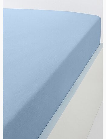 Drap housse jersey coton uni - lot de 2
