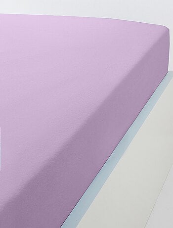 Drap housse jersey coton uni - lot de 2