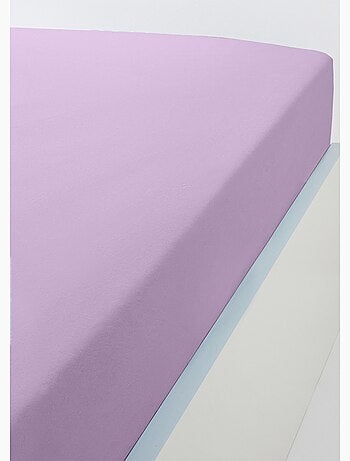 Drap housse jersey coton uni - lot de 2