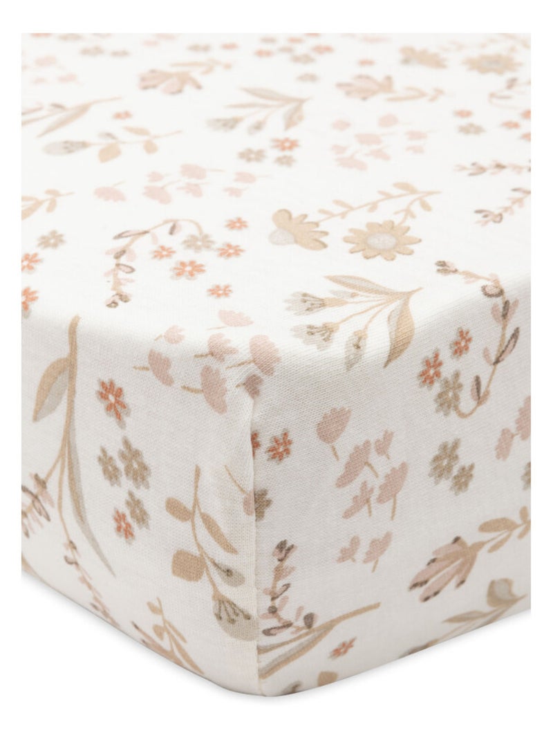 Drap housse Jersey en coton Bloomy Jollein Rose - Kiabi