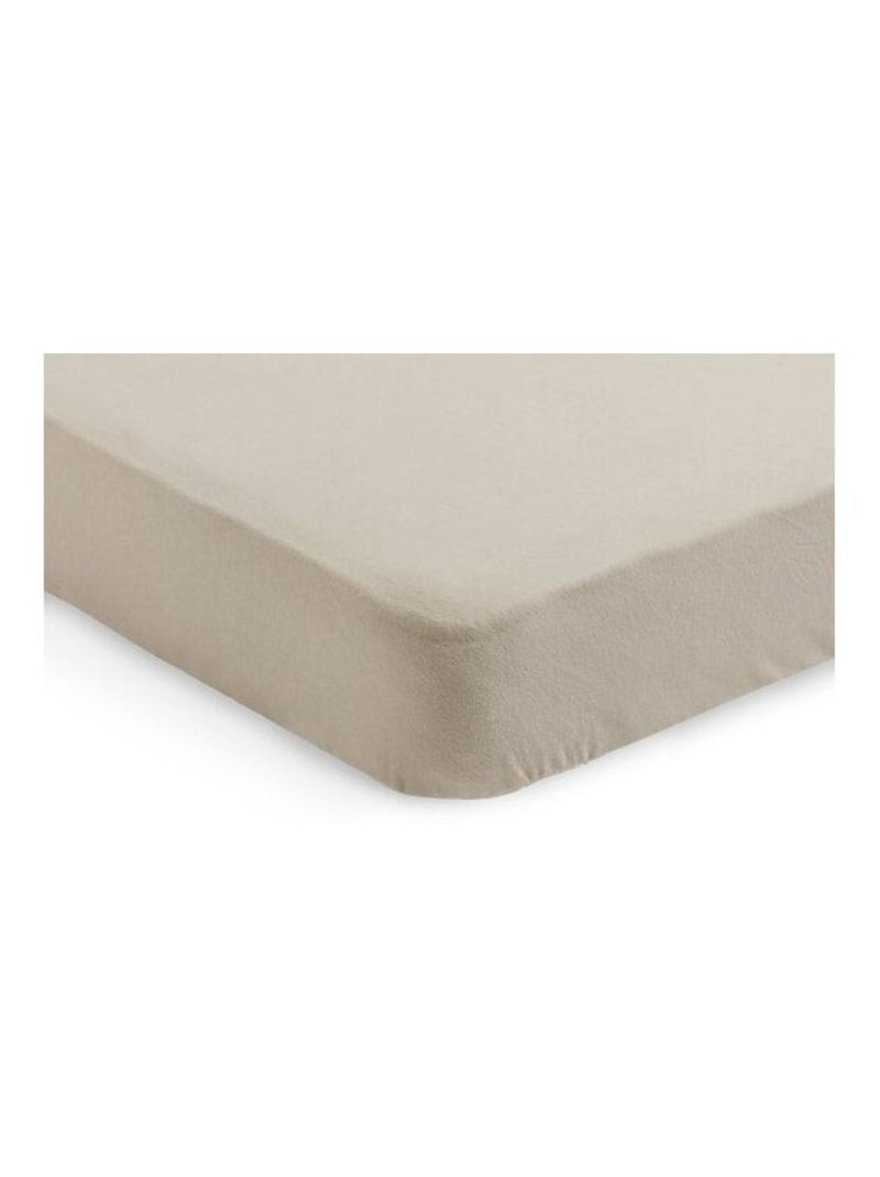 Drap housse Jersey en coton Jollein Beige - Kiabi