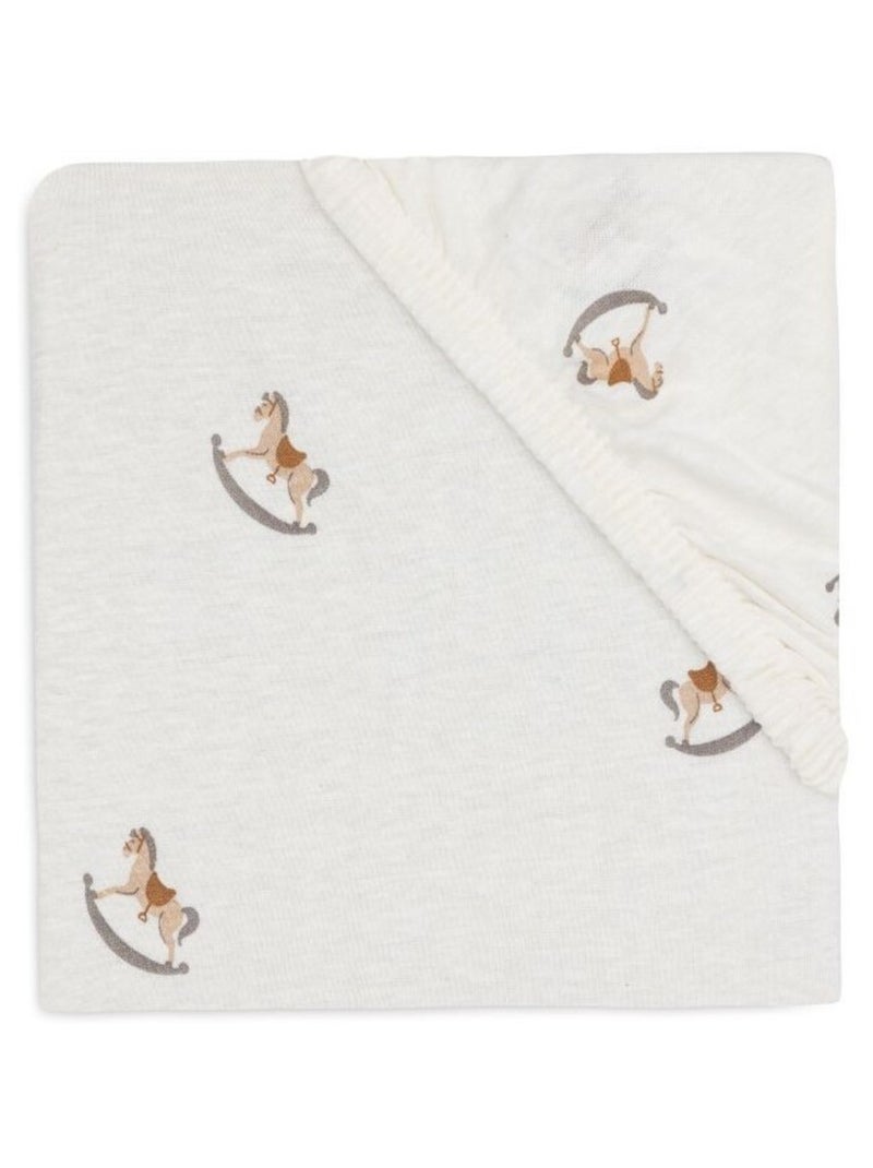 Drap housse Jersey en coton Jollein Beige - Kiabi