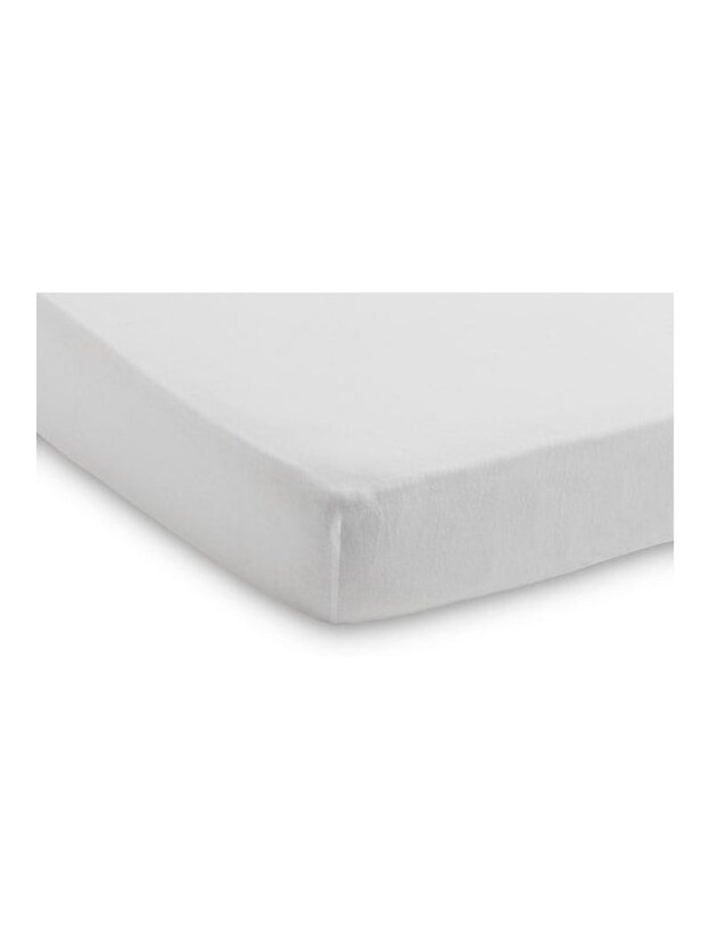 Drap housse Jersey en coton Jollein Blanc - Kiabi