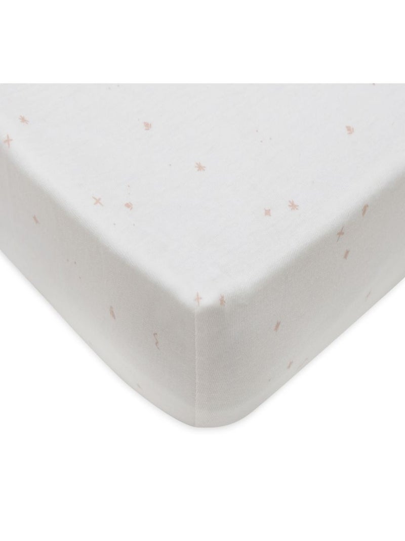 Drap housse Jersey en coton Jollein Rose - Kiabi