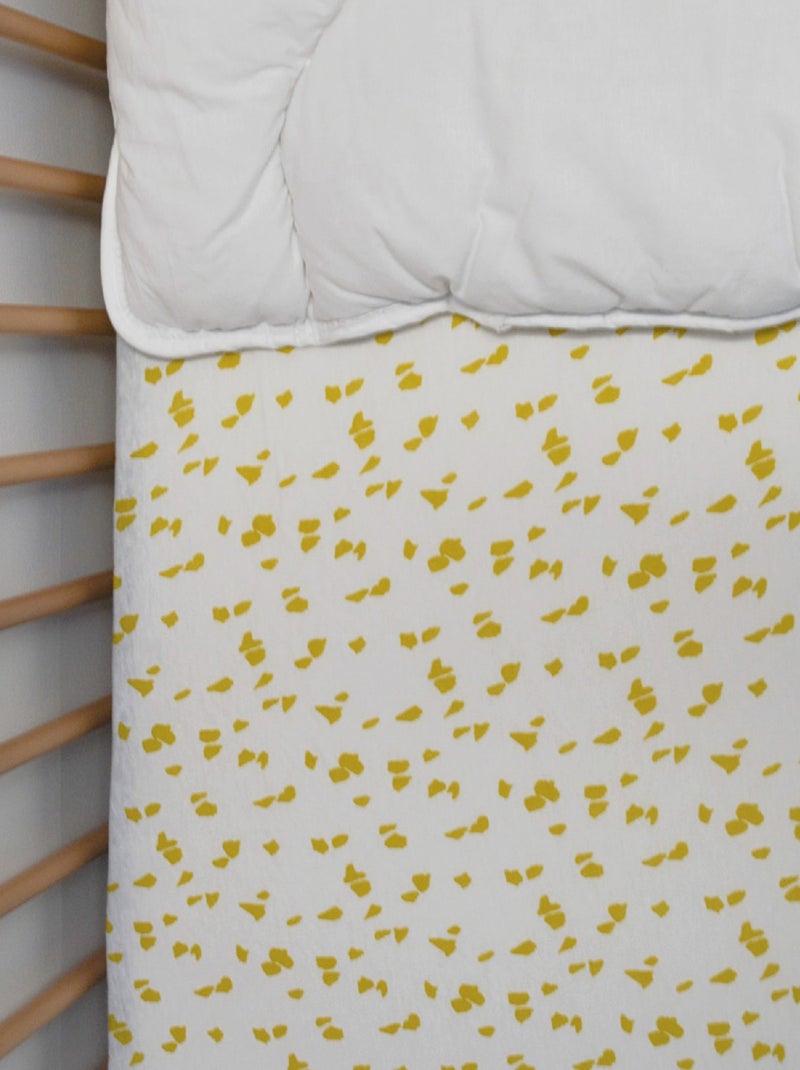 Drap housse Jersey enfant imprimé savane Jaune - Kiabi