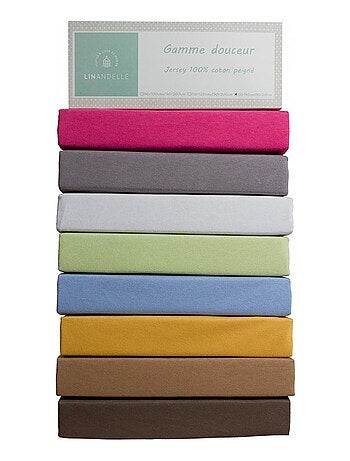 Drap housse jersey extensible 120 fils enfant KIDOR
