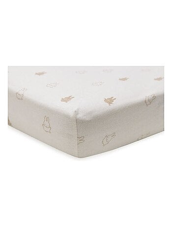 Drap housse Jersey Happy Miffy en coton