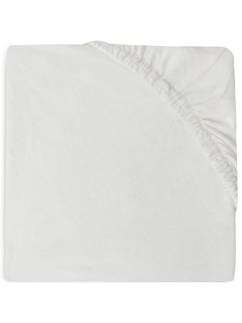 Drap-housse jersey lit bébé (2 pcs) Jollein Ivoire - Kiabi