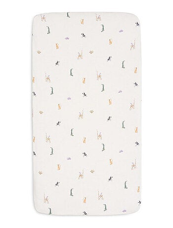 Drap-housse jersey lit bébé Jungle Jollein