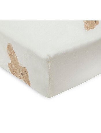 Drap-housse jersey lit bébé Teddy Bear Jollein