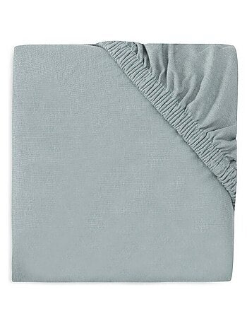Drap housse Jersey matelas parc Sea Green en coton Jollein