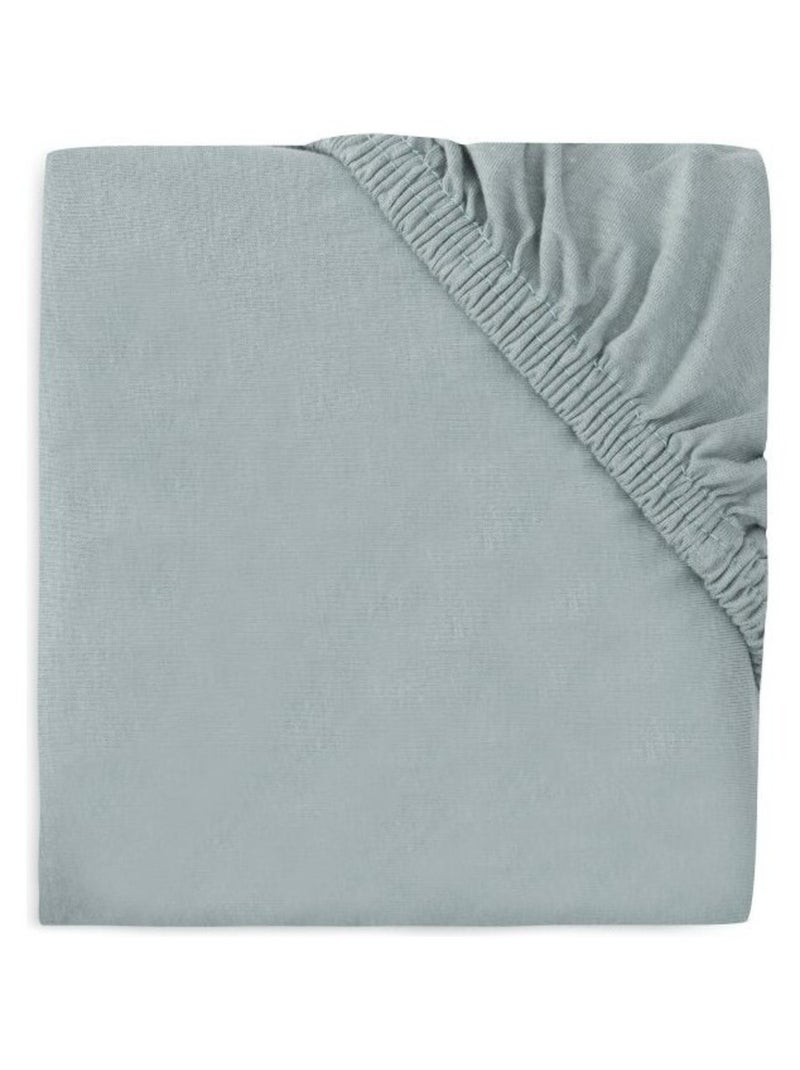 Drap housse Jersey matelas parc Sea Green en coton Jollein Vert - Kiabi