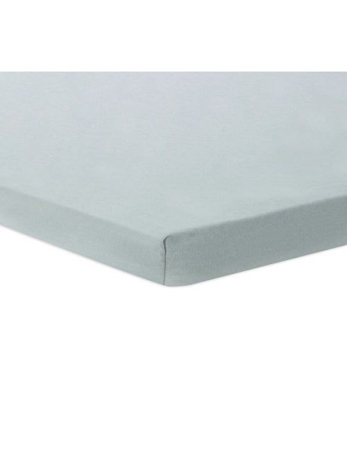 Drap housse Jersey matelas parc Sea Green en coton Jollein - Kiabi