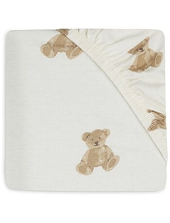 Drap housse Jersey Teddy Bear en coton Jollein