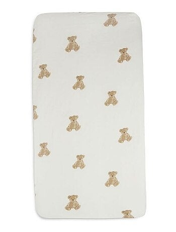 Drap housse Jersey Teddy Bear en coton Jollein