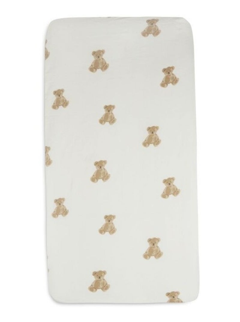 Drap housse Jersey Teddy Bear en coton Jollein Beige - Kiabi
