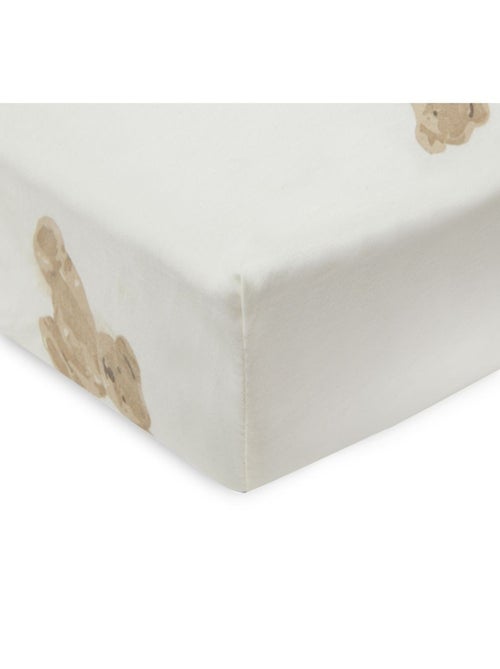 Drap housse Jersey Teddy Bear en coton Jollein - Kiabi