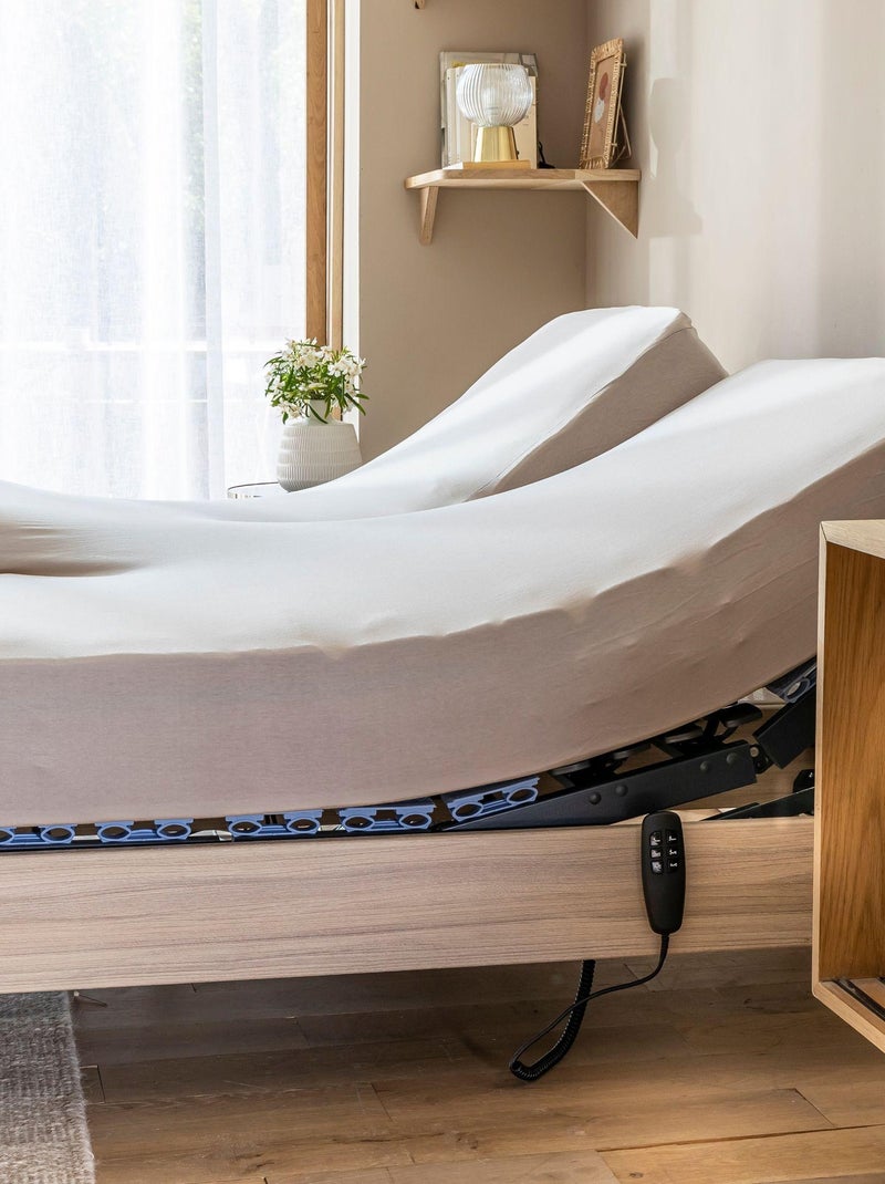 Drap housse jersey TPR pour sommier articulé Beige - Kiabi