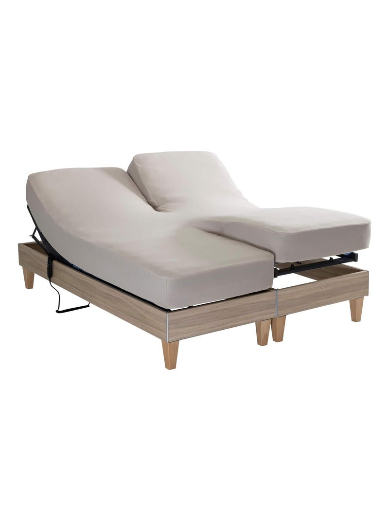 Drap housse jersey TPR pour sommier articulé Beige - Kiabi