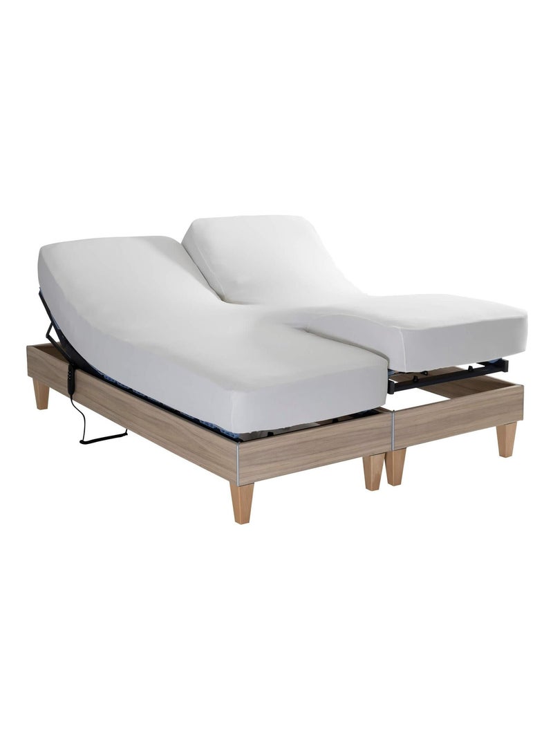 Drap housse jersey TPR pour sommier articulé Blanc - Kiabi