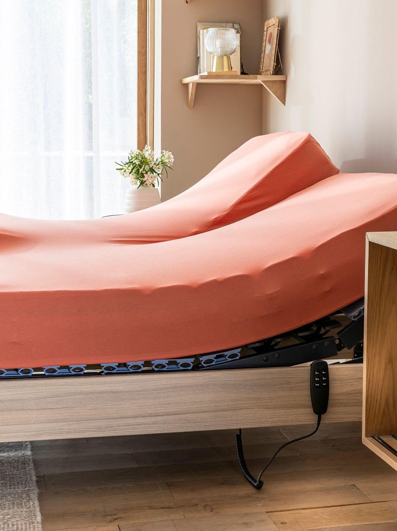 Drap housse jersey TPR pour sommier articulé Orange - Kiabi