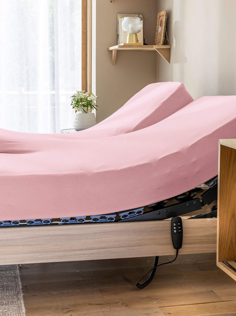 Drap housse jersey TPR pour sommier articulé Rose - Kiabi