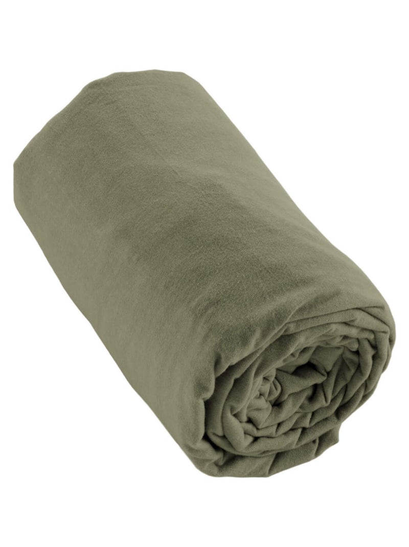 Drap housse Kaki - Kiabi