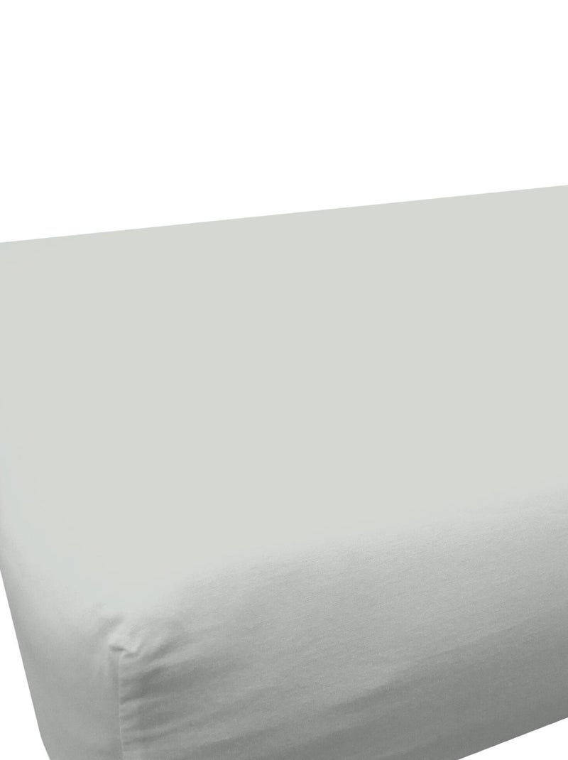 Drap housse LAGO polyester microfibre Bonnet de 28 cm Gris - Kiabi