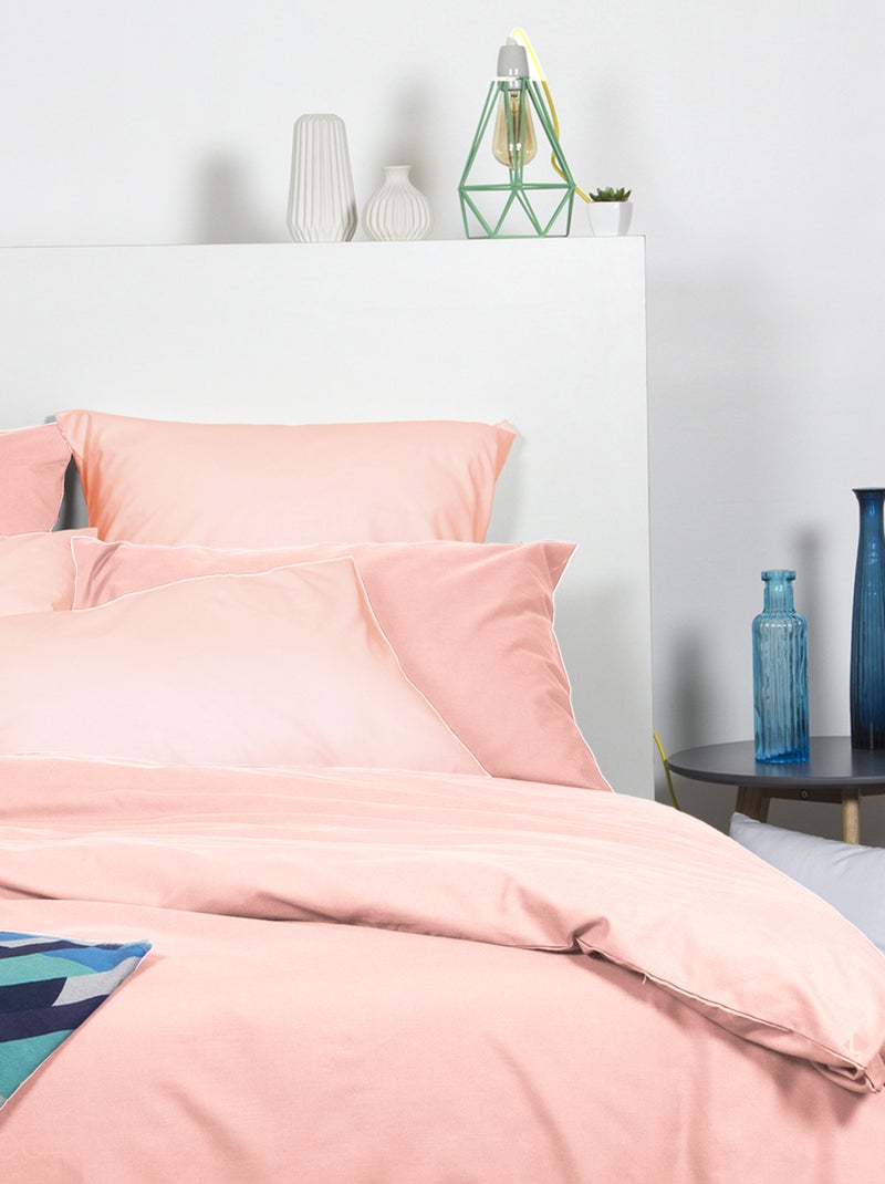 Drap housse LAGO polyester microfibre Bonnet de 28 cm Rose - Kiabi