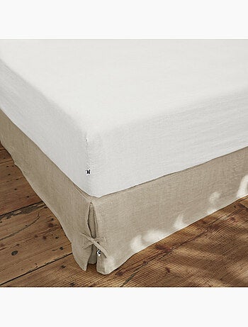 Drap Housse – Lin Lavé Français Luxe - Bonnet 30 cm - Soline