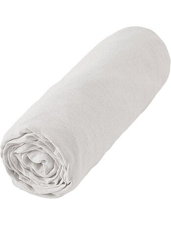 Drap Housse – Lin Lavé Français Luxe - Bonnet 30 cm - Soline